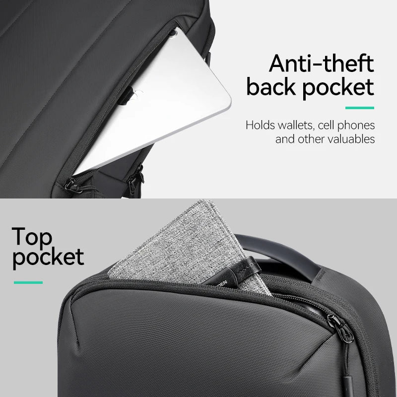 “MARK RYDEN MR2408 – Mochila Ejecutiva Impermeable de Diseño Minimalista”